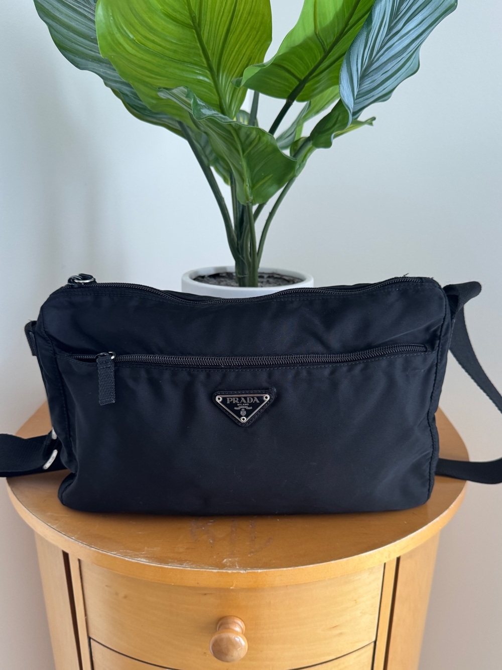 Prada Black Nylon Crossbody Bag